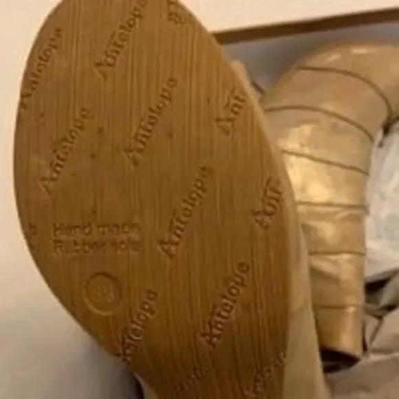 Antelope Gold Open Toe Boots - Picture 3 of 4